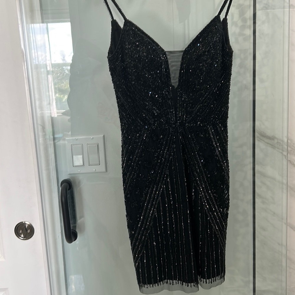 Black embellished dress size S